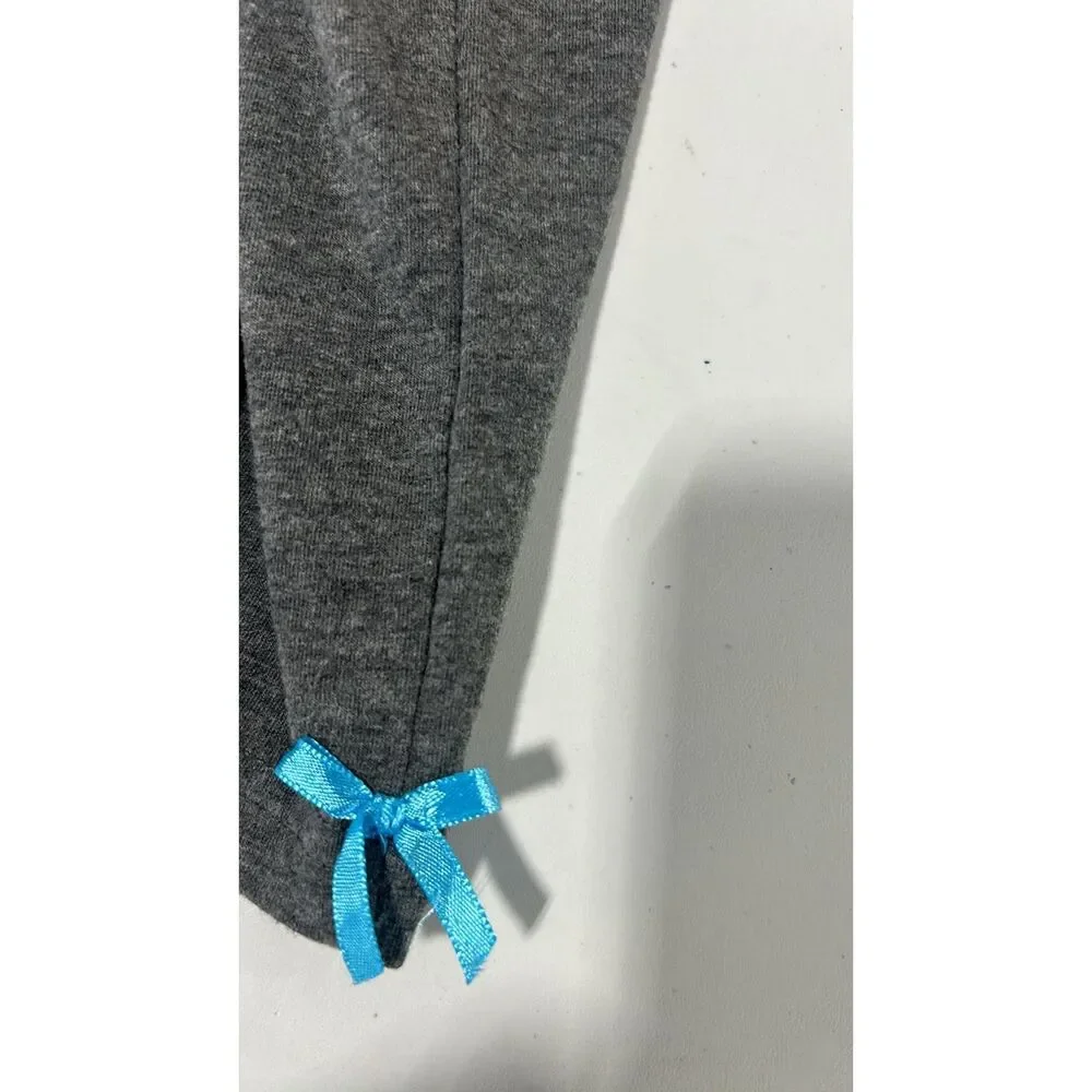 Little Lass 2 piece  outfit Size 12 months Blue and Gray Really Cute